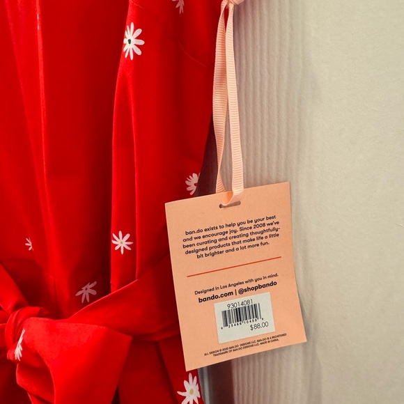 Ban.Do Red Daisy Wide Leg Jumpsuit - Picture 6 of 14
